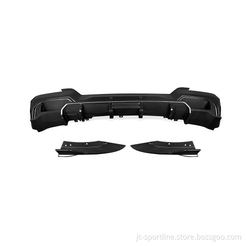 Prepreg Dry Carbon Fiber Rear Bumper Diffuser Lip for BMW IX3 G08I 2023